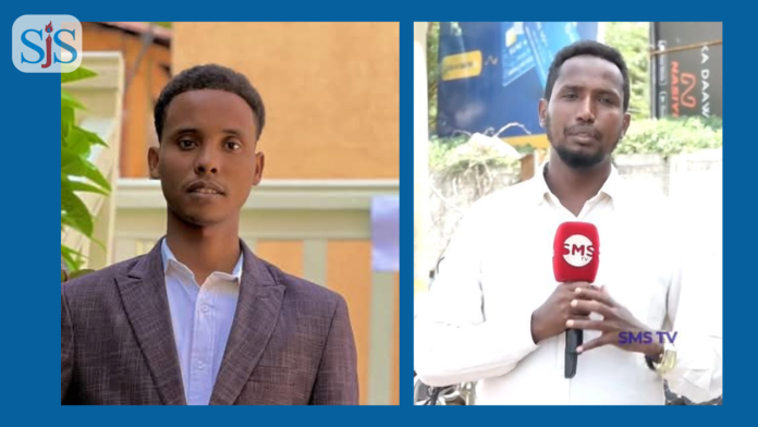 Osman Abdullahi Mohamed and Hussein Isse Mohamed, journalists for SMS Somali TV, were detained for two days following their arrest on Sunday.