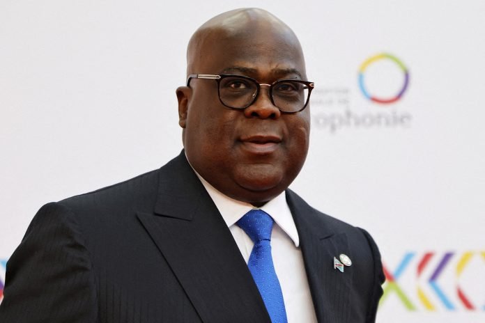 Democratic Republic of the Congo President Felix Tshisekedi attends the opening session of the 19th Francophonie Summit at the Grand Palais in Paris, France, October 5, 2024.